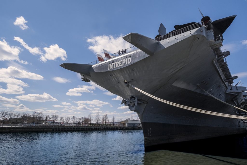 Das Herzstück und die Namensgeberin des Museums, die USS Intrepid. Foto Intrepid Sea, Air & Space Museum
