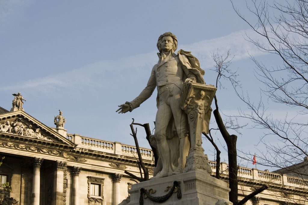 Das Mozart Denkmal in Wien. Foto rusty426 / Deposit